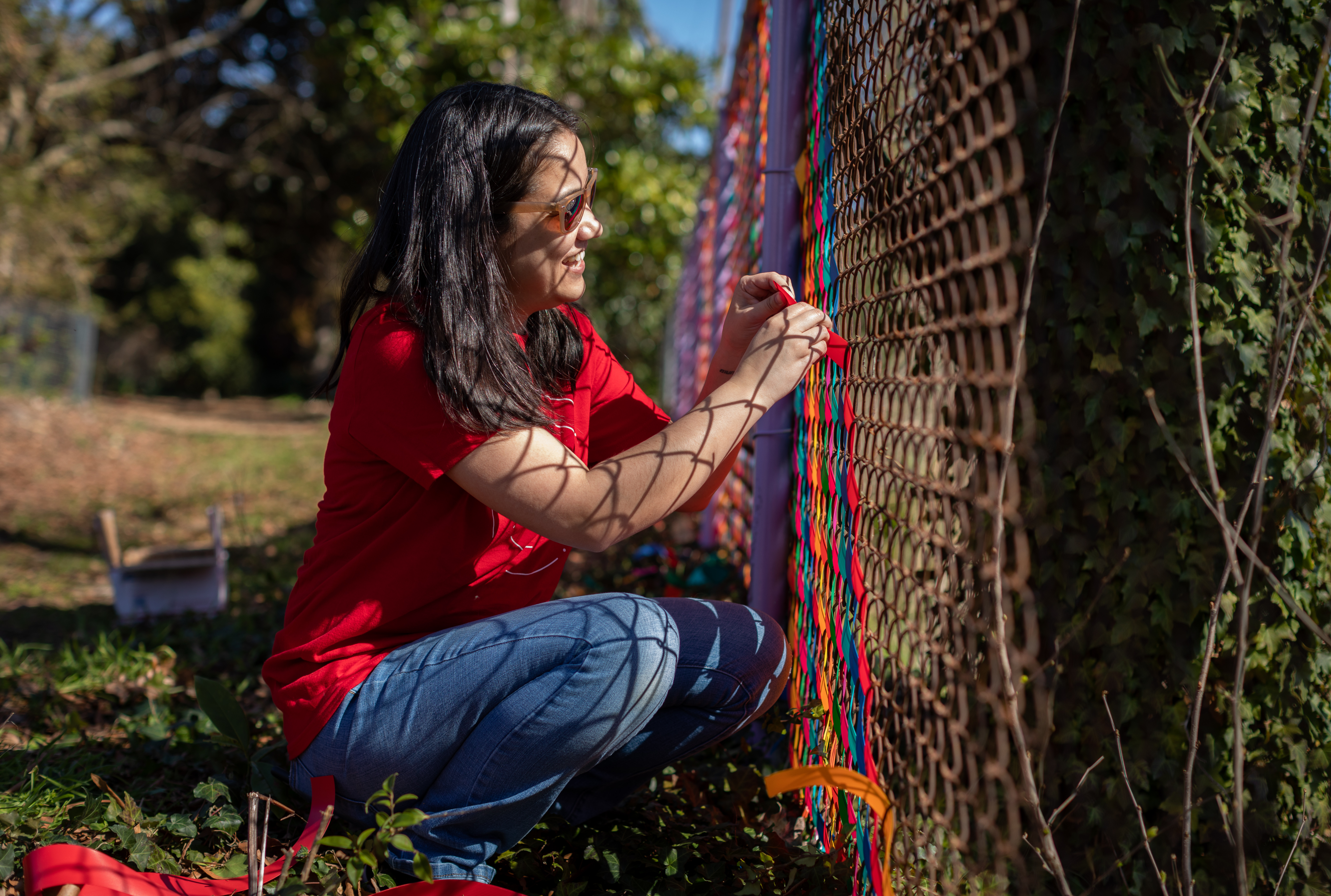 Red Hatters volunteer at the San Antonio Food Bank in Texas.