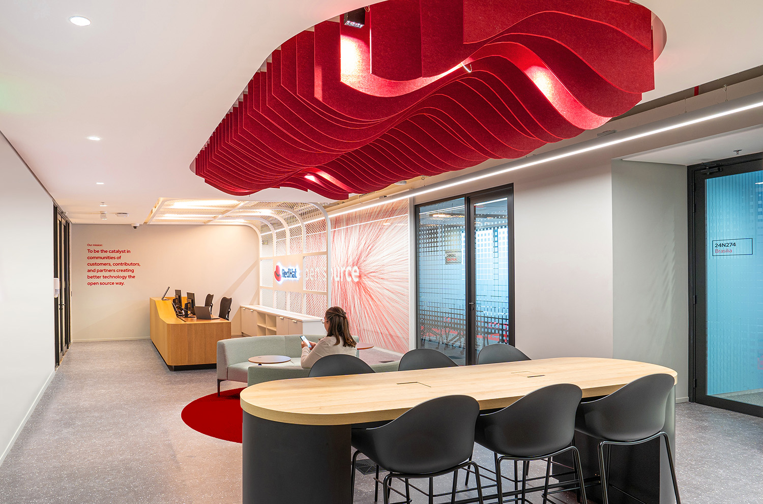 An image of a Red Hat office in Brazil.