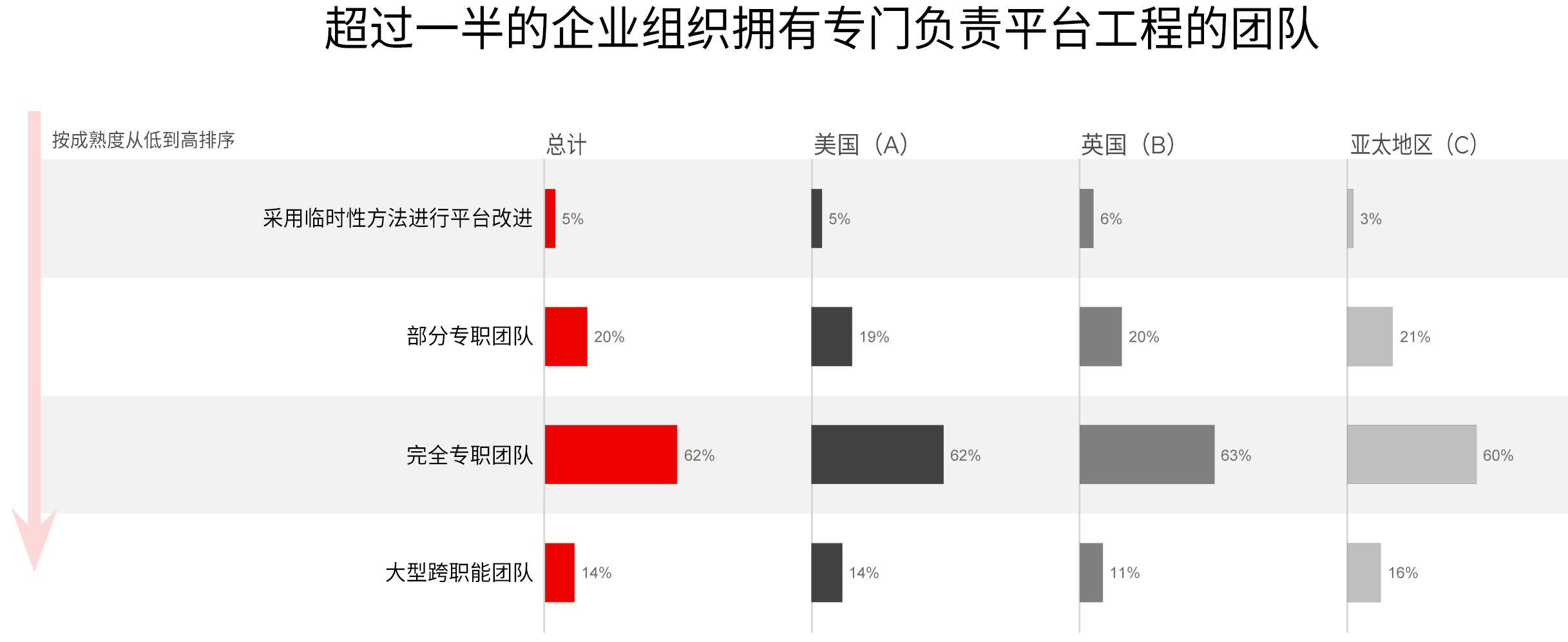 图 11.按地区划分的完全专职团队详情