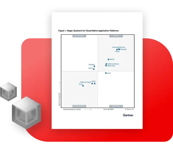 Red Hat é líder na categoria Plataformas de Aplicações Nativas em Nuvem do relatório Gartner® Magic Quadrant™ de 2025