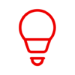 Ícone de lâmpada da Red Hat