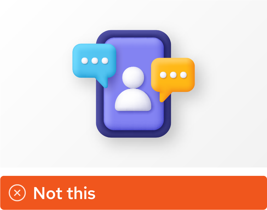 Image showing misuse: A 3D object downloaded from the internet.