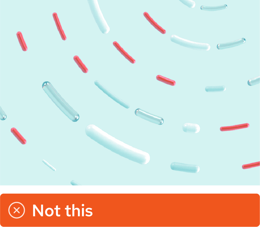 Image showing misuse: The light colorway artwork for application development has been altered to appear teal and white.