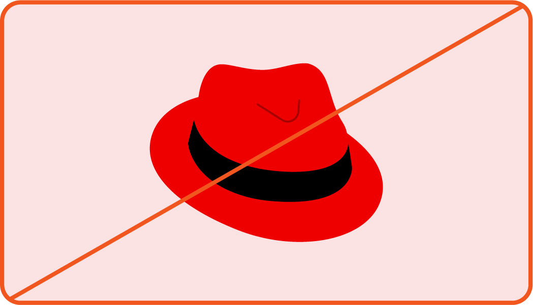 Image showing misuse: A vector drawing of a red fedora.