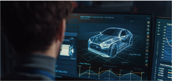 Man viewing digital pc