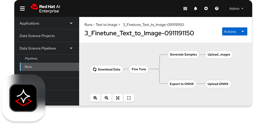 Red Hat AI Enterprise UI