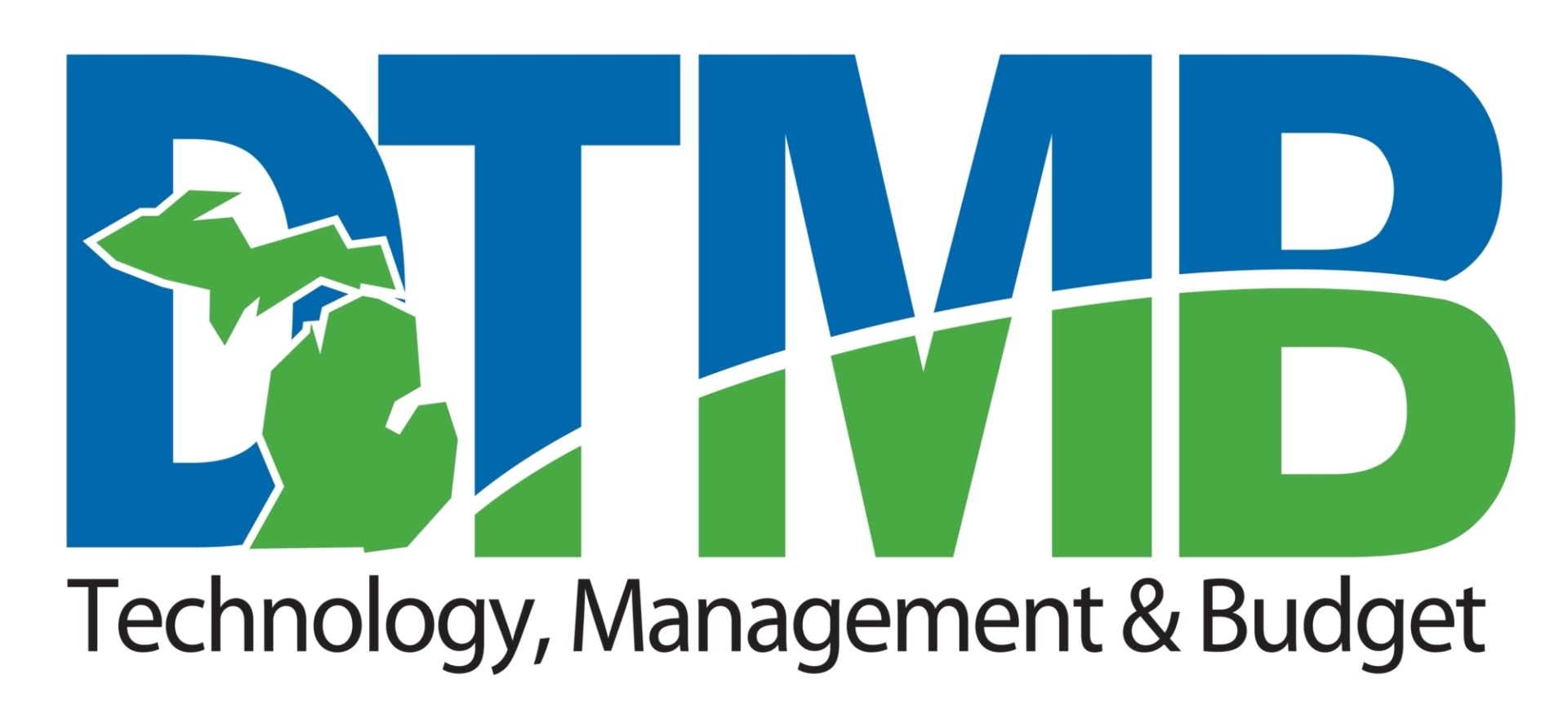 Logo for State of Michigan’s Department of Technology, Management, and Budget (DTMB)