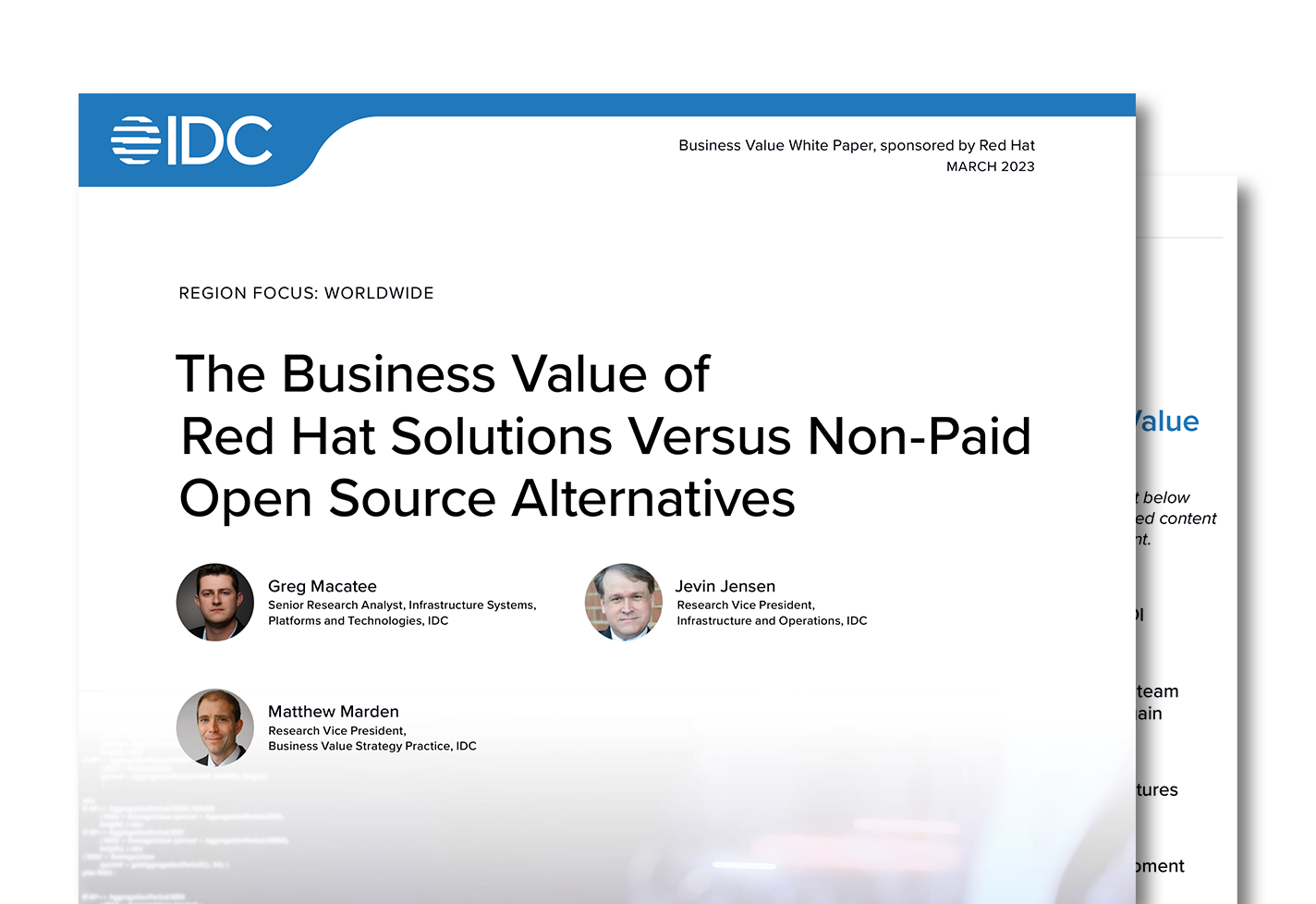 IDC report cover
