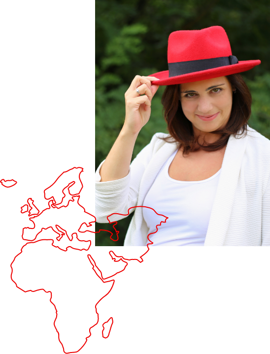 Associate photo over a map of Europe, the Middle East, and Africa