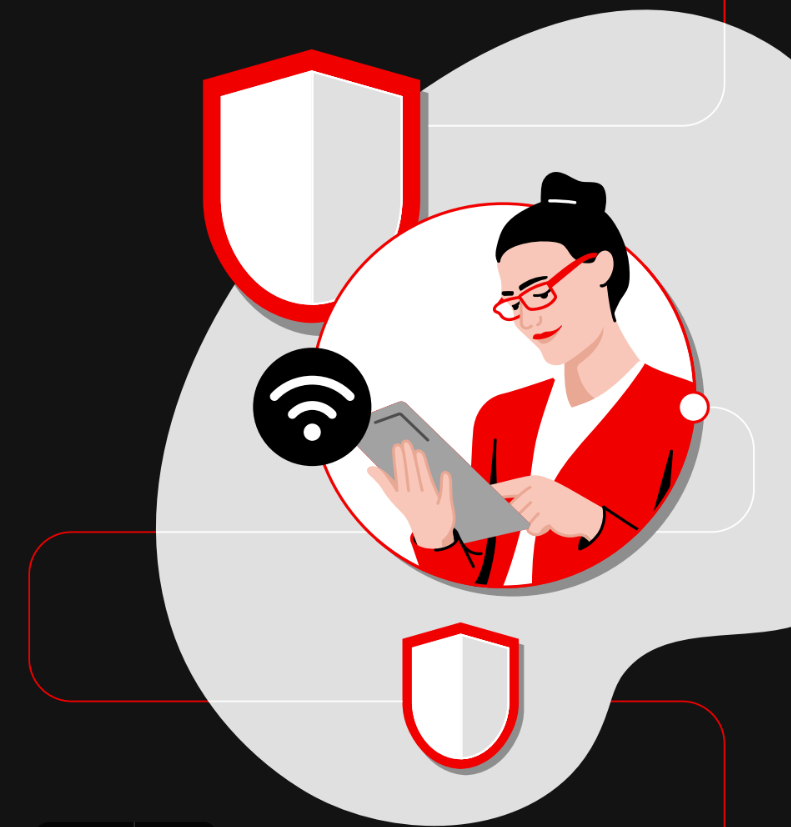 Image of person using ipad