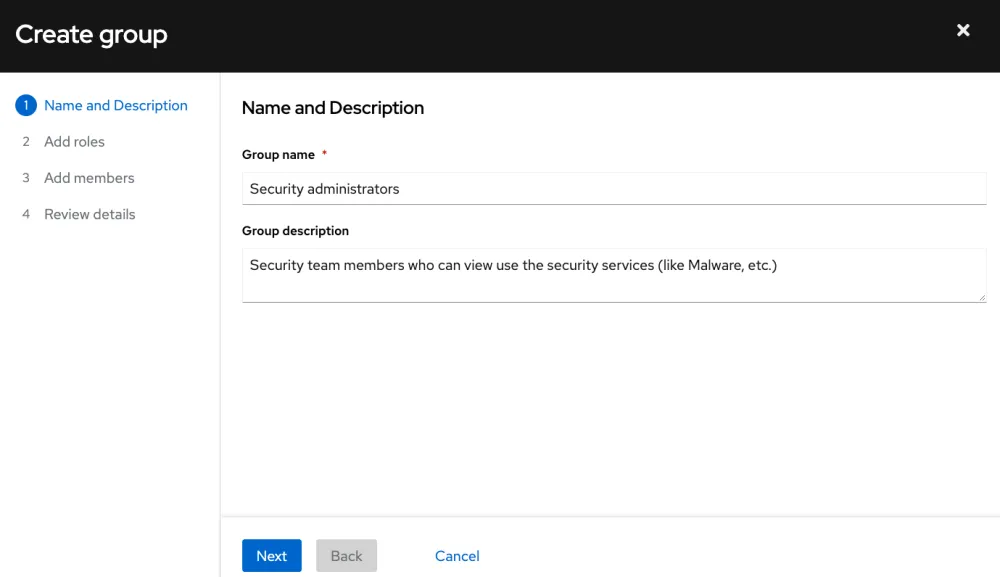 Add name and description