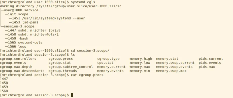 A scope lives under a slice and inherits the settings