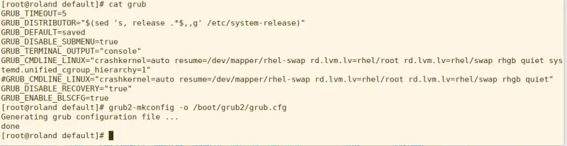 Change the kernel boot line in /etc/default/grub