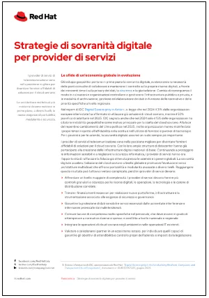 Strategie di sovranità digitale per provider di servizi