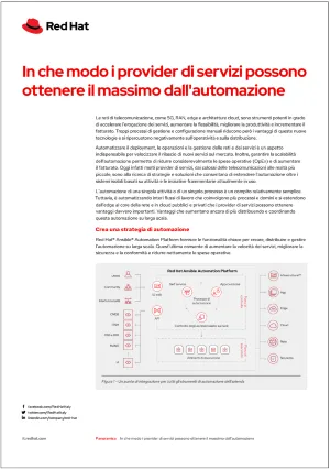 In che modo i provider di servizi possono ottenere il massimo dall'automazione