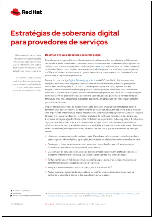 Estratégias de soberania digital para provedores de serviços