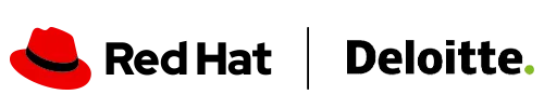 Red Hat and Deloitte logos