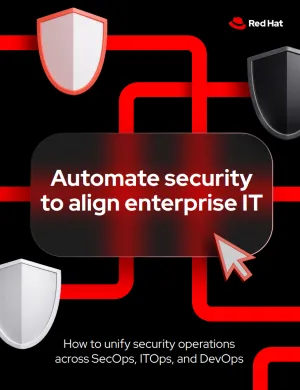 front cover of Automate security to align enterprise IT ebook