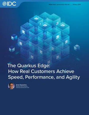 Front cover of The Quarkus Edge: How Real Customers Achieve Speed, Performance, and Agility