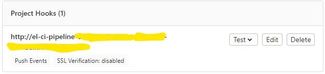Project hooks dialog