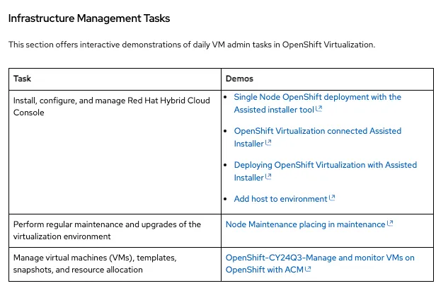 infrastructure management task
