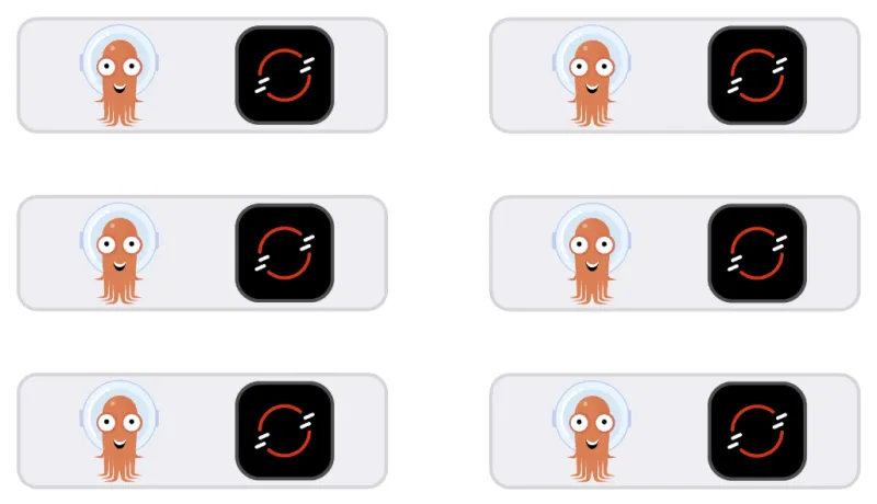 A distributed topology runs Argo CD on a fleet of clusters.