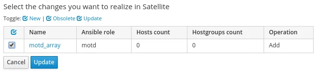 Figure 2: Detect the motd_array variable that can be imported from the role