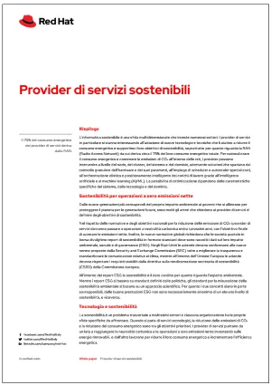 Provider di servizi sostenibili