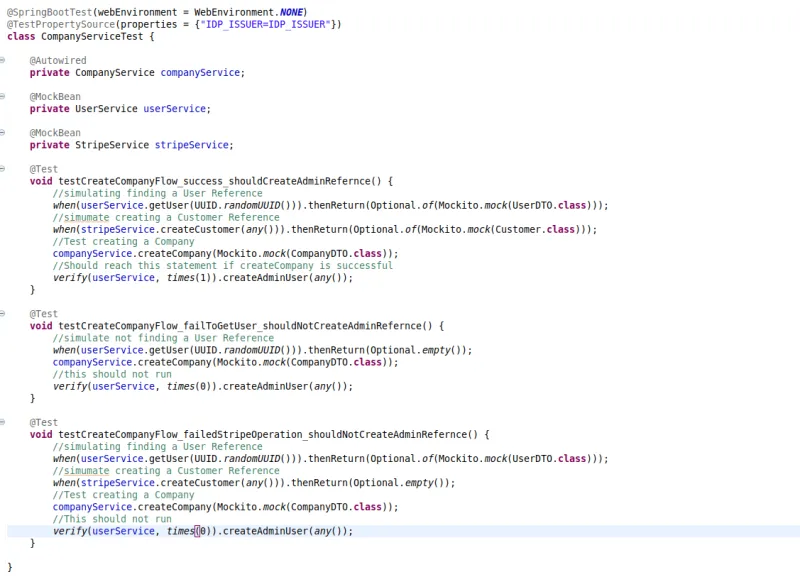 Application modernization service layer code block