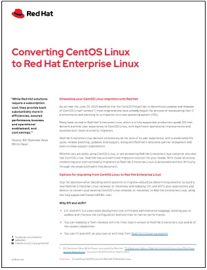 Converting CentOS Linux to Red Hat Enterprise Linux