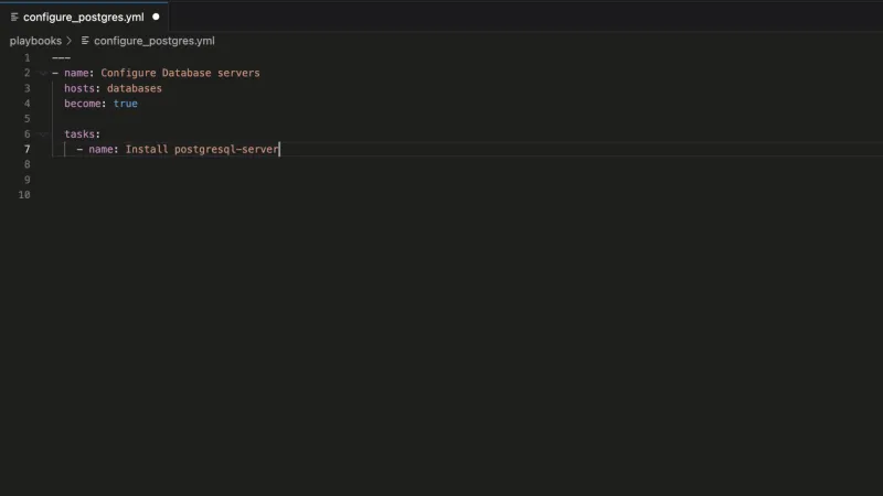 Generating an Ansible task