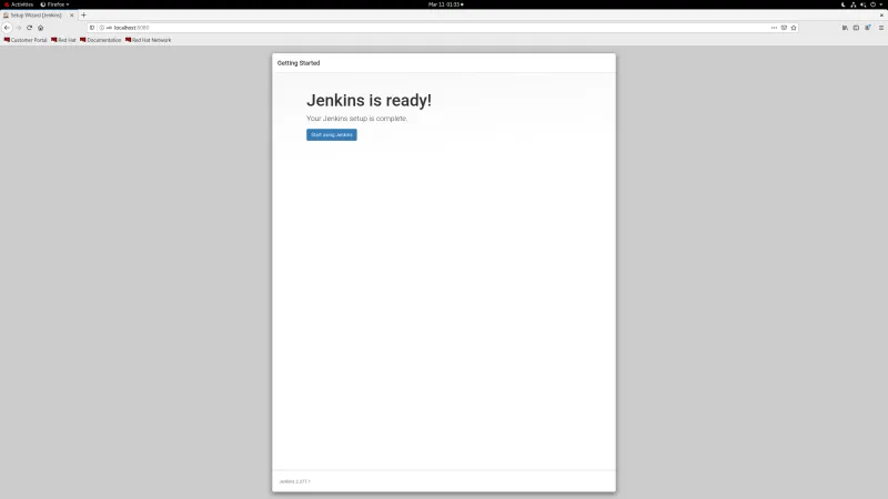 Jenkins Setup Complete