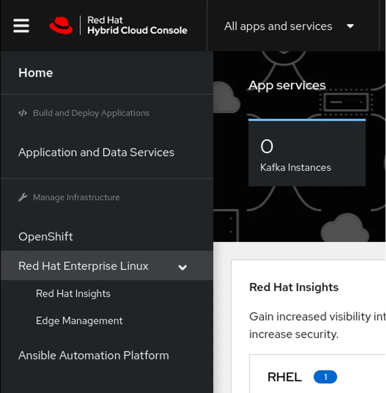 Red Hat Cloud Console
